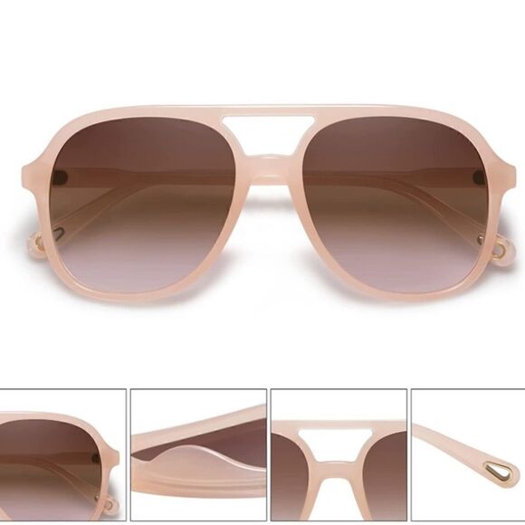 Retro Aviator Sunglasses   - Picture 2 of 3